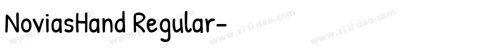 NoviasHand Regular字体转换